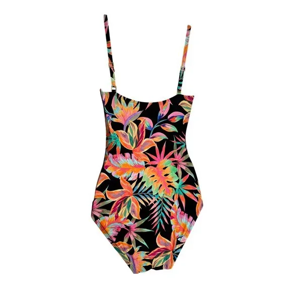 La Blanca UPF 50+ One Piece Size 4 Padded Adjustable Straps NWT Full Bottom